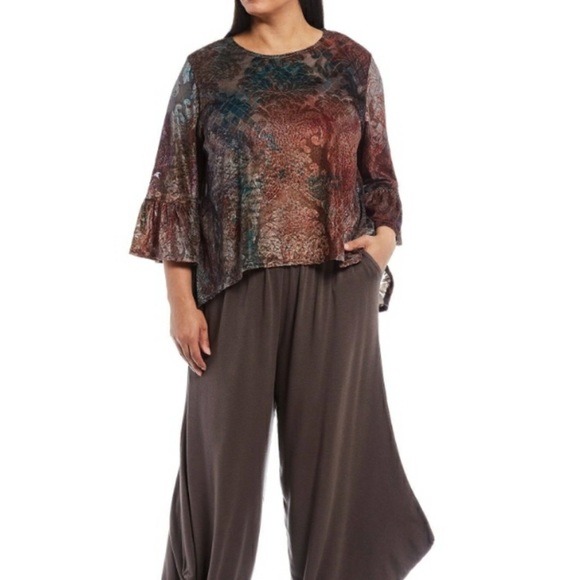 bryn Walker Tops - Bryn Walker Fran Tie Dye Velvet Top S